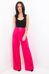 Buckle Belt Wide Leg broek