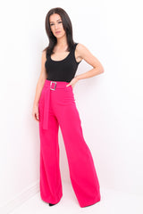 Buckle Belt Wide Leg broek