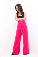 Buckle Belt Wide Leg broek