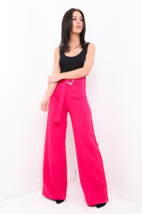 Buckle Belt Wide Leg broek
