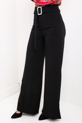 Buckle Belt Wide Leg broek