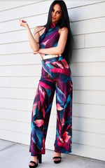 Gedrucktes Weitbein hoher Nacken -Overall