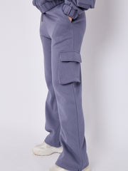 Cargo Style Zip Hoodie Set