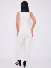 Scrunch Back Hallter Jumpsuit