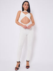 Scrunch Back Hallter Jumpsuit