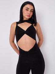 Scrunch Back Hallter Jumpsuit