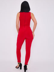 Scrunch Back Hallter Jumpsuit