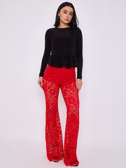 Geflügelte ausgestellte Hose