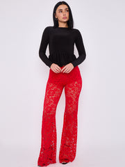 Geflügelte ausgestellte Hose