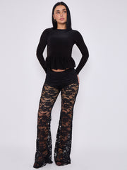 Geflügelte ausgestellte Hose