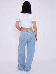 Bow Hearts Graphic Printed Crop Top