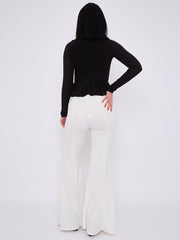 High Waist Flared Trousers