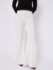 High Waist Flared Trousers
