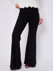 High Waist Flared Trousers
