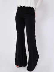 High Waist Flared Trousers
