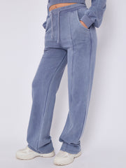 Acid Wash High Waist Hoodie & Jogger Tracksuit