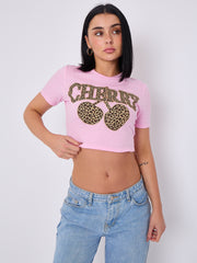 Camiseta impresa gráfica de Leopard Cherry (copia)