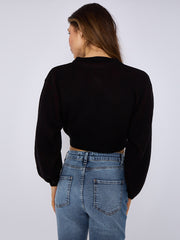 Cherry Bombs Oversized Cropped Knitted Jumper