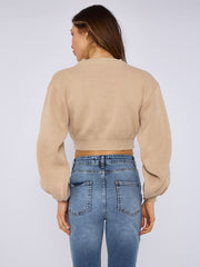 Cherry Bombs Oversized Cropped Knitted Jumper