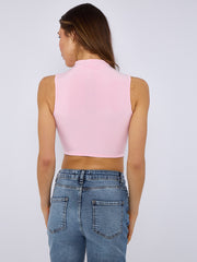 Slinky auf hohem Hals gewachsen asymmetrischem Saumoberteil gesammelt