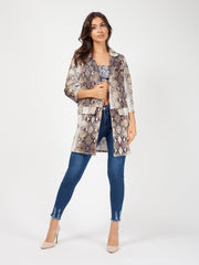 Snake Print Blazer