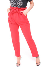 New Paper Bag Tie Waist Trousers