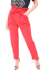 New Paper Bag Tie Waist Trousers