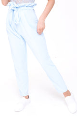 New Paper Bag Tie Waist Trousers