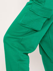 Fleeced Crop Top & Cargo Jogger Co-ord