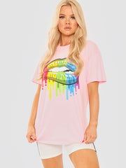 Lip Graphic Printed T-Shirt