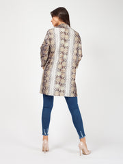 Snake Print Blazer