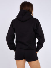 Kruzifix bestickter Sweatshirt & Shorts Fleece Coord