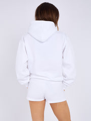 Kruzifix bestickter Sweatshirt & Shorts Fleece Coord