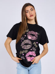 Bisous Xo Xo Graphic Printed T-Shirt