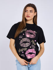 Bisous Xo Xo Graphic Printed T-Shirt