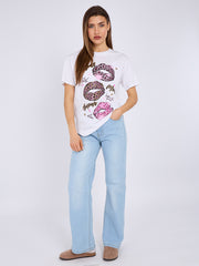 Bisous Xo Xo Graphic Printed T-Shirt