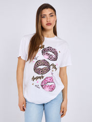 Bisous Xo Xo Graphic Printed T-Shirt