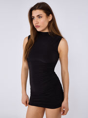 Slinky Puff Hem Mini Ballonkleid