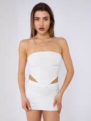 COOR DE LACE DETALLE BANDEAU CROP TOP & SKORT (copia)