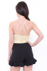 Asymmetric Frill Skorts Shorts