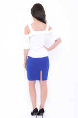 Botón Sujete la parte superior de tiras frías de hombro frío