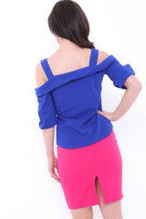 Botón Sujete la parte superior de tiras frías de hombro frío