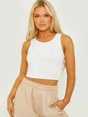 Slinky Cropped Vest Top