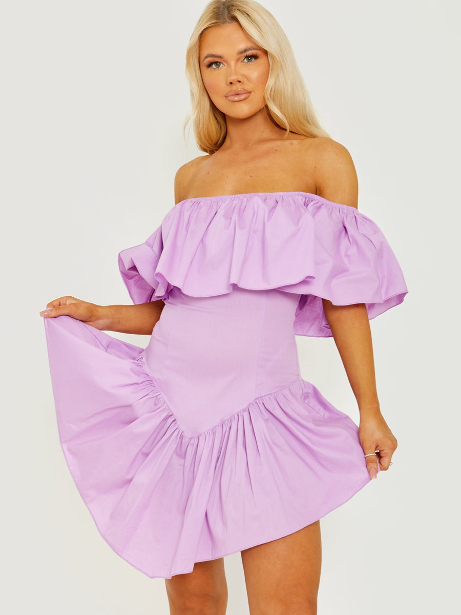 Wholesale A-Line Off Shoulder Bardot Dress Stylewise Direct Wholesale A-Line Off Shoulder Bardot Dress Stylewise Direct