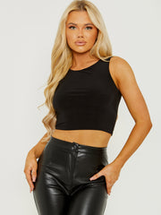 Slinky Cropped Vest Top