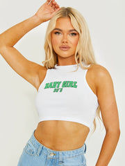 Baby Girl Ribbed Vest Crop Top