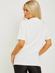 Glitter Flower Graphic Printed T-Shirt