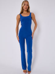 Open Back Slinky Jumpsuit