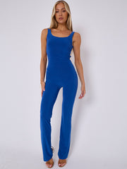 Open Back Slinky Jumpsuit
