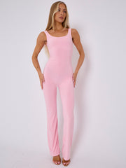 Open Back Slinky Jumpsuit